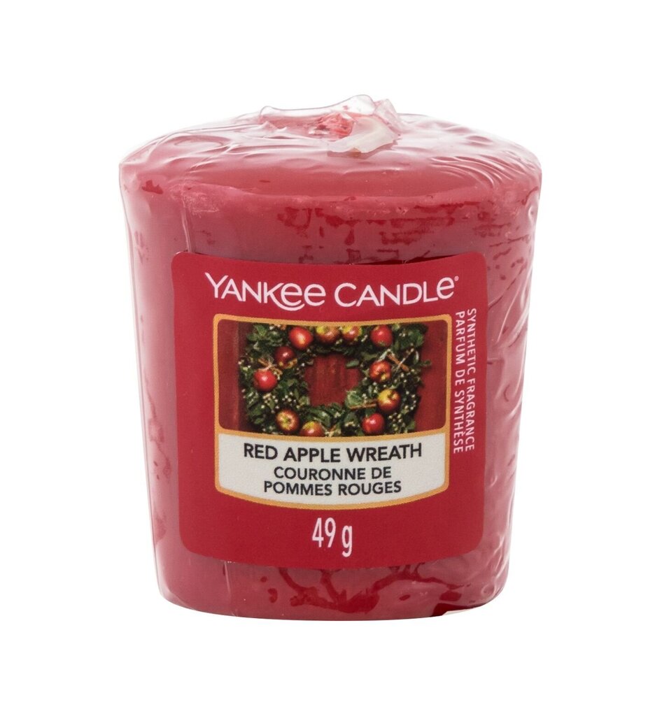 Yankee Candle Tuoksukynttilä Red Apple Wreath 49 g, hinta ja tiedot | Kynttilät ja kynttilänjalat | hobbyhall.fi