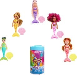 Barbie Color Reveal Mermaid Chelsea Asst. Hcc75 hinta ja tiedot | Tyttöjen lelut | hobbyhall.fi