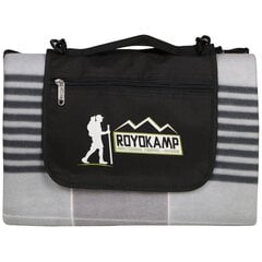 Royokamp vuorellinen rantapiknikki huopa, 170 x 150 cm, sininen-harmaa hinta ja tiedot | Royokamp Lentopallo | hobbyhall.fi