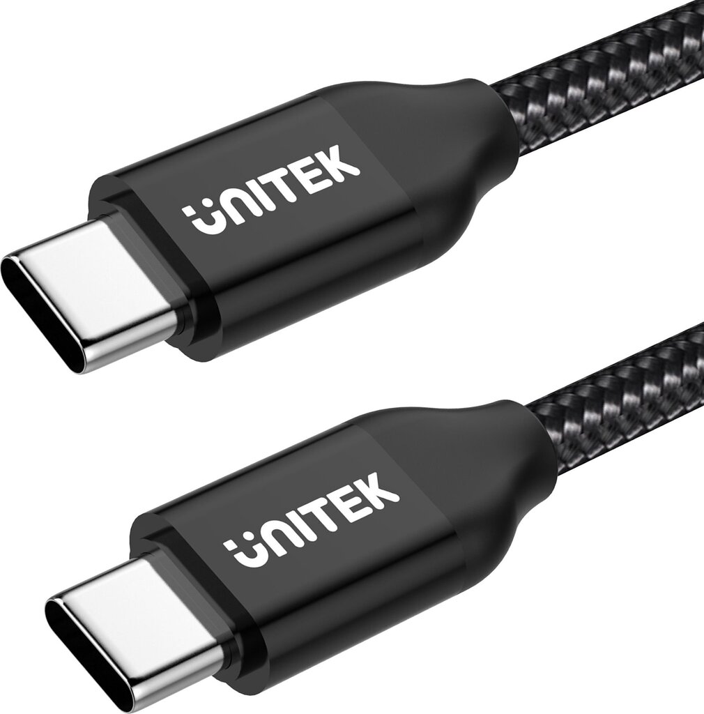 Unitek C14059BK, USB C, 2 m hinta ja tiedot | Kaapelit ja adapterit | hobbyhall.fi