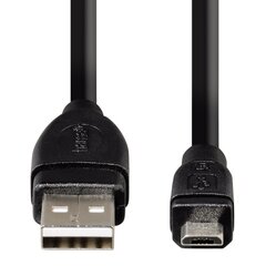 Micro USB -kaapeli Hama, 2.0 m, musta hinta ja tiedot | Puhelinkaapelit | hobbyhall.fi