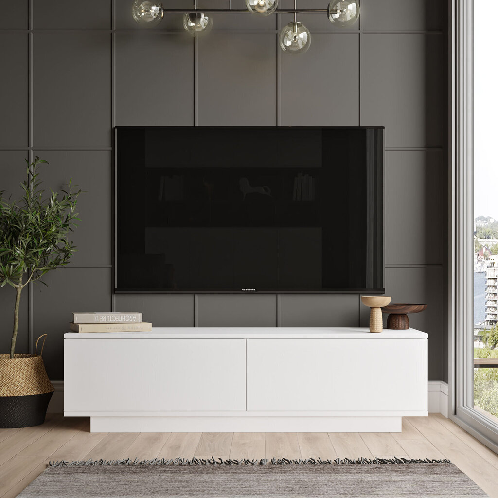TV-pöytä Kalune Design FN1, valkoinen hinta ja tiedot | TV-tasot | hobbyhall.fi