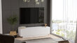 TV-pöytä Kalune Design FN1, valkoinen hinta ja tiedot | TV-tasot | hobbyhall.fi