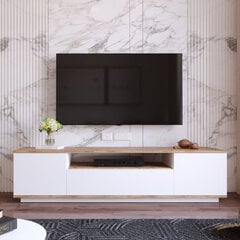 TV-pöytä Kalune Design FR7, ruskea / valkoinen hinta ja tiedot | TV-tasot | hobbyhall.fi