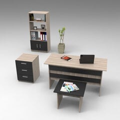 Kalune Design VO11 huonekalusarja, ruskea/musta hinta ja tiedot | Tietokonepöydät ja työpöydät | hobbyhall.fi
