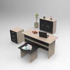Kalune Design VO12, ruskea/musta huonekalusarja hinta ja tiedot | Tietokonepöydät ja työpöydät | hobbyhall.fi