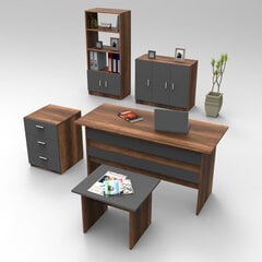 Kalune Design VO14 huonekalusarja, ruskea / harmaa hinta ja tiedot | Tietokonepöydät ja työpöydät | hobbyhall.fi