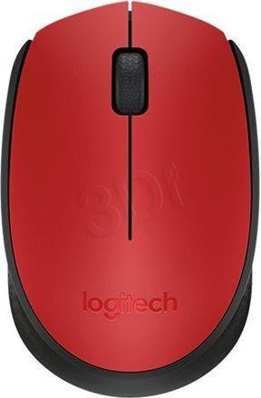 " logitech mouse m171, 1000dpi, 2.4 [ghz], optinen, 3 pulloa, langaton, punainen, 2 kpl aa, kannettaviin tietokoneisiin, universaali hinta ja tiedot | Hiiret | hobbyhall.fi