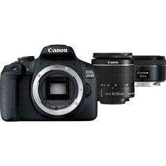Canon EOS 2000D + EF-S 18-55mm IS II + EF 50mm STM. hinta ja tiedot | Canon Puhelimet, älylaitteet ja kamerat | hobbyhall.fi
