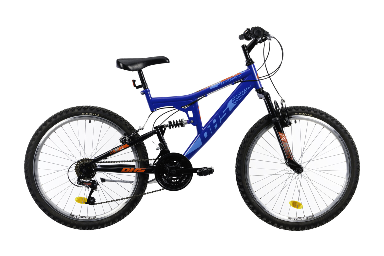Lasten polkupyörä DHS 2441 24", sininen hinta ja tiedot | Polkupyörät | hobbyhall.fi