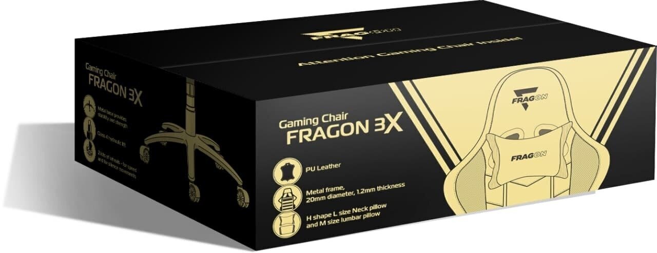 Pelituoli FragON 3X Series, musta. hinta ja tiedot | Toimistotuolit | hobbyhall.fi