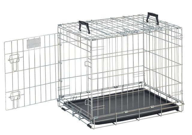 Savic metallinen koiran häkki Dog Residence, 107x71x81 cm. hinta ja tiedot | Kuljetushäkit ja kuljetuslaatikot | hobbyhall.fi