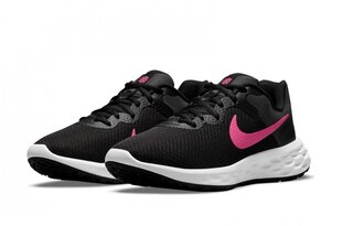 Nike juoksukengät REVOLUTION 6 NN, musta-vaaleanpunainen hinta ja tiedot | Naisten urheilu- ja vapaa-ajan kengät | hobbyhall.fi
