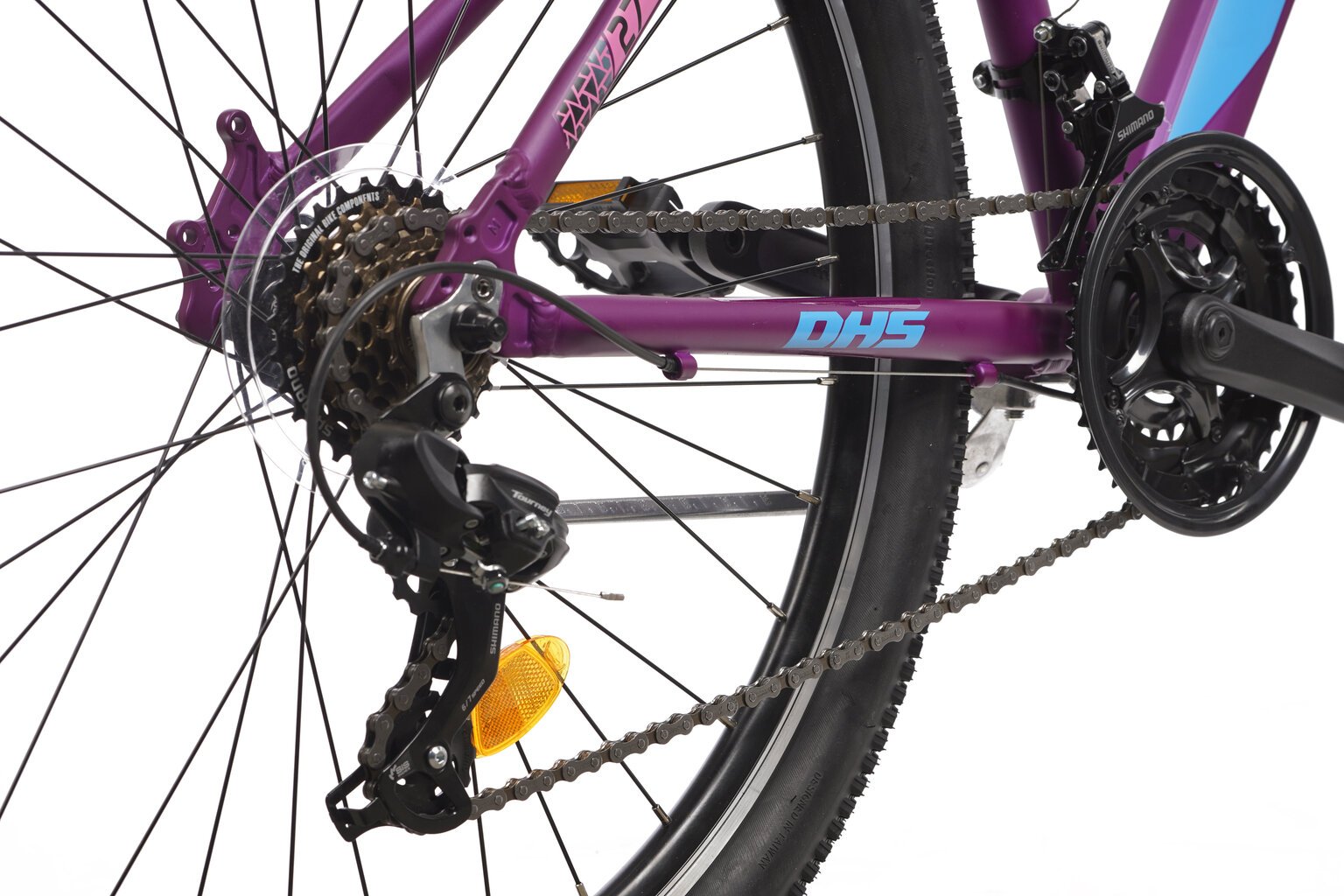Maastopyörä DHS 2722 27.5", violetti. hinta ja tiedot | Polkupyörät | hobbyhall.fi