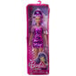 Fashionista Barbie-nukke kiiltävässä lila-mekossa, HBV12 hinta ja tiedot | Tyttöjen lelut | hobbyhall.fi