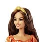 Barbie nukke mekko HBV16 koristeltu oranssi, valkoinen kukkia hinta ja tiedot | Tyttöjen lelut | hobbyhall.fi