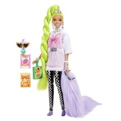 Barbie-nukke Extra Valkoinen Tunika Neonvihreät Hiukset hinta ja tiedot | Tyttöjen lelut | hobbyhall.fi