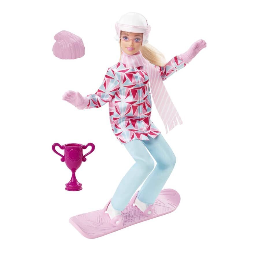 Doll Barbie lumilautailija, HCN32. hinta ja tiedot | Tyttöjen lelut | hobbyhall.fi