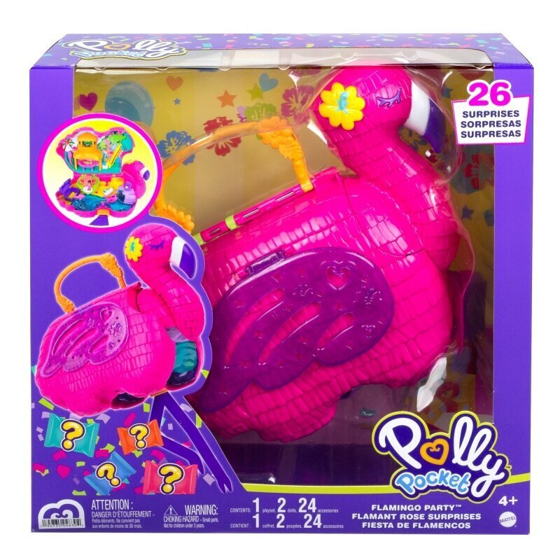 Flamingo Entertainment Kit Polly Pocket, HGC41 hinta ja tiedot | Tyttöjen lelut | hobbyhall.fi