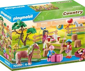 70997 PLAYMOBIL® Country, Lasten syntymäpäiväjuhlat ponitilalla hinta ja tiedot | LEGOT ja rakennuslelut | hobbyhall.fi