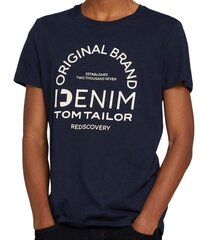 Tom Tailor T-paita, tummansininen hinta ja tiedot | Tom Tailor Denim Miehille | hobbyhall.fi