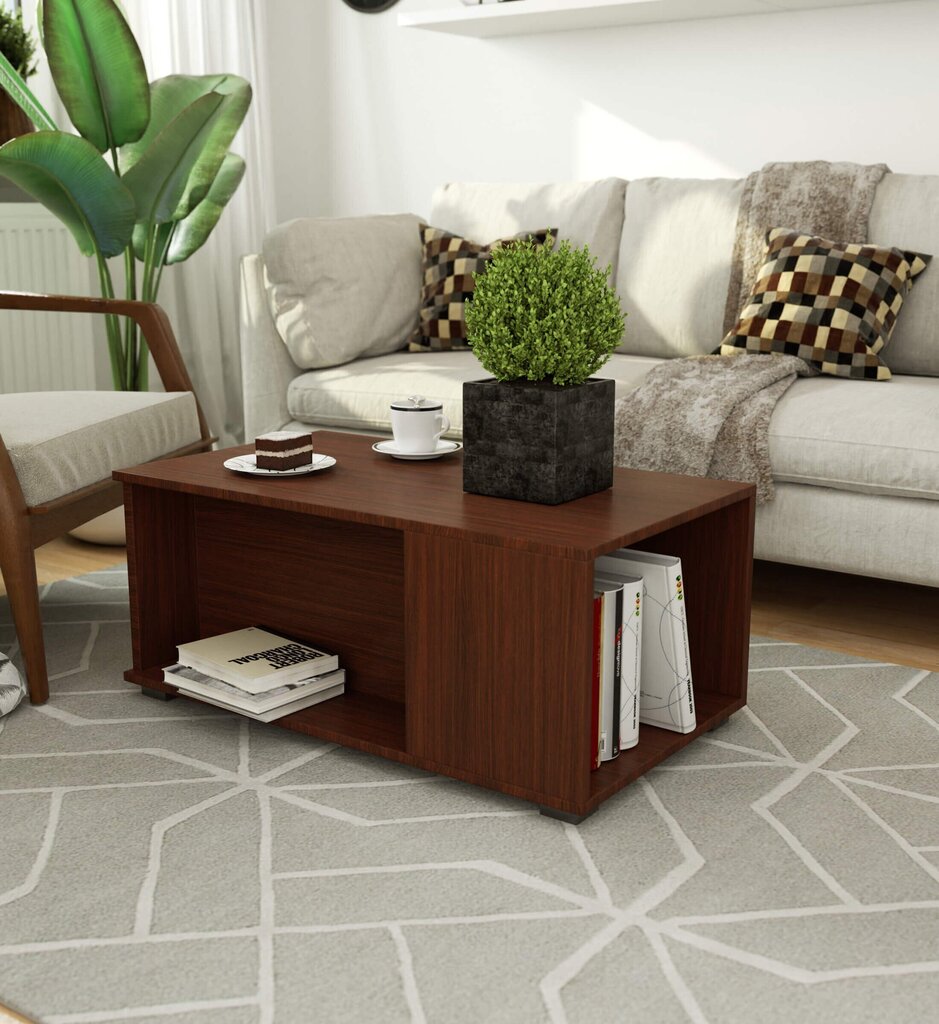 Sohvapöytä NORE Juliet, ruskea, hinta ja tiedot | Sohvapöydät | hobbyhall.fi