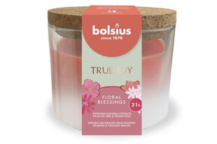 Bolsius-tuoksuinen kynttilä korkilla True Joy, 6,6x8,3 cm, kukkainen tuoksu hinta ja tiedot | Kynttilät ja kynttilänjalat | hobbyhall.fi