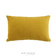 Douceur d'intérieur Gaufrette -koristetyynynpäällinen, keltainen, 30 x 50 cm hinta ja tiedot | Koristetyynyt ja tyynynpäälliset | hobbyhall.fi