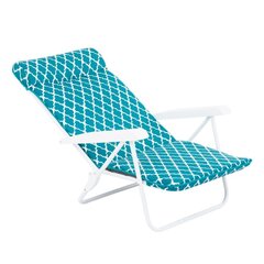 Taitettava tuoli Patio H030-21PB, sininen/valkoinen. hinta ja tiedot | Puutarhatuolit | hobbyhall.fi