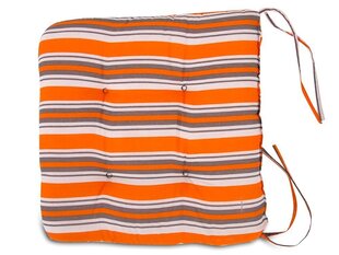 Tuolin tyyny Patio C002-03PB, 45 x 45 cm, oranssi / harmaa hinta ja tiedot | Istuintyynyt, pehmusteet ja päälliset | hobbyhall.fi