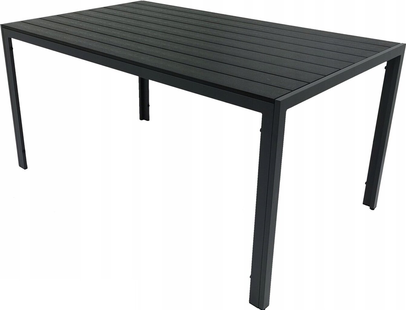 Puutarhapöytä Alleny 150x90 cm, tummanharmaa/musta. hinta ja tiedot | Puutarhapöydät | hobbyhall.fi