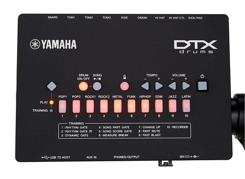 Elektroniset rummut Yamaha DTX452K. hinta ja tiedot | Lyömäsoittimet | hobbyhall.fi