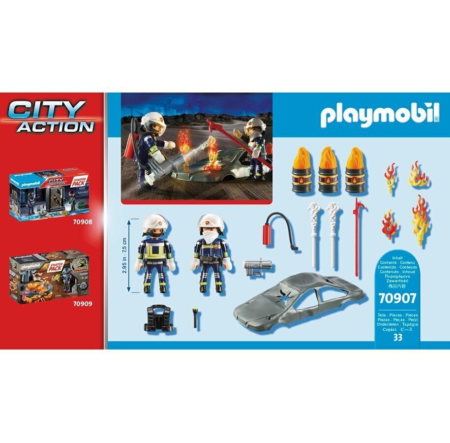 70907 PLAYMOBIL, aloituspakkauksen paloporakone, hinta ja tiedot | LEGOT ja rakennuslelut | hobbyhall.fi