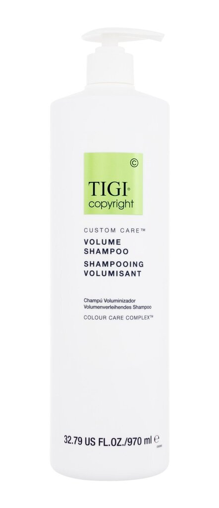 Volyymia lisäävä shampoo Tigi Copyright Volume 970 ml. hinta ja tiedot | Shampoot | hobbyhall.fi