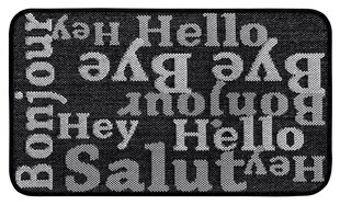 Northrugs Hanse Home matto Bonjour Anthracite Grey Creme 50x80 cm hinta ja tiedot | Ovimatot | hobbyhall.fi