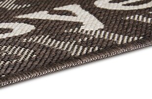 Northrugs Hanse Home matto Bonjour Taupe Brown Cream 50x80 cm hinta ja tiedot | Ovimatot | hobbyhall.fi