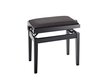 Pianotuoli K&M 13900 musta, matta, hinta ja tiedot | Soittimien lisätarvikkeet | hobbyhall.fi