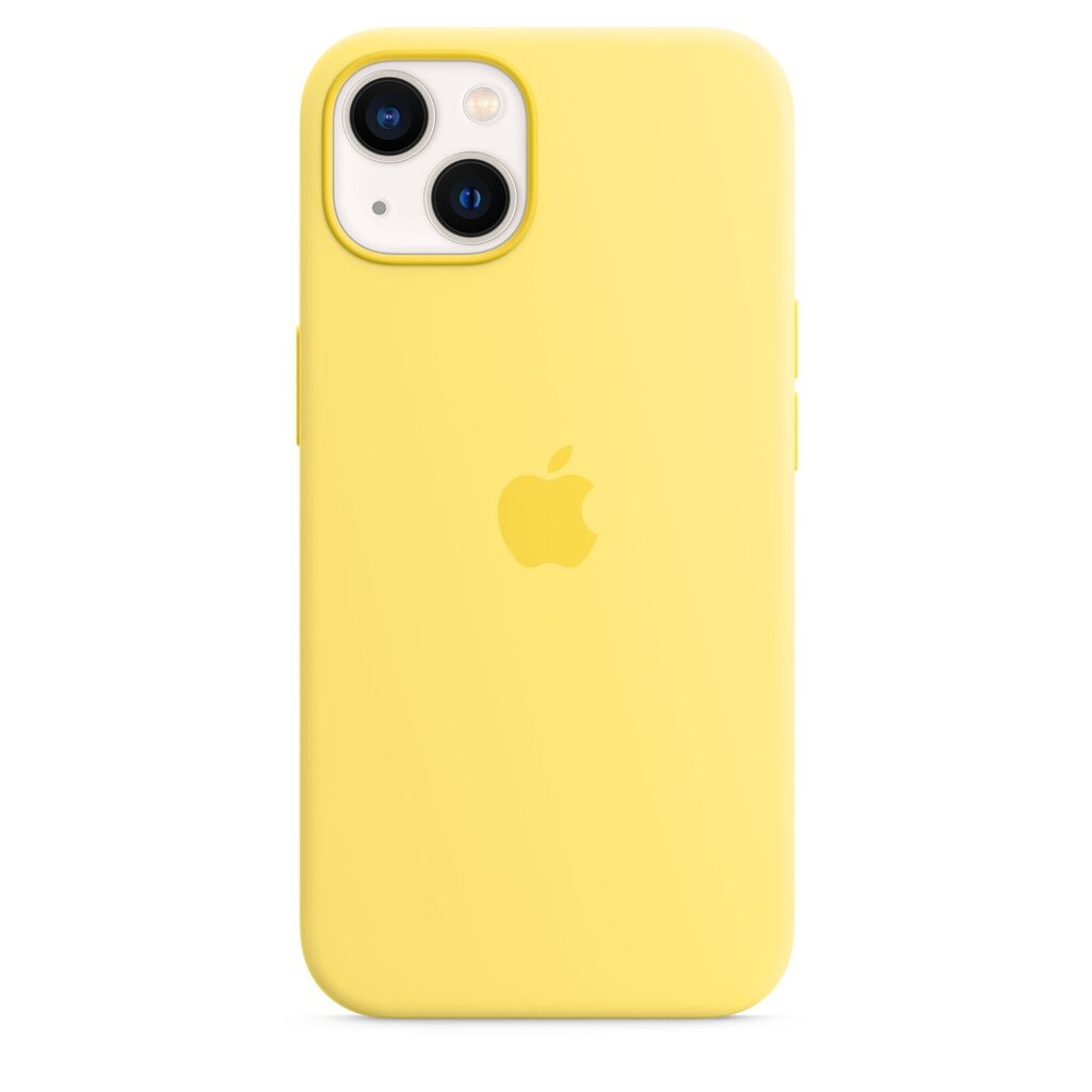 iPhone 13 silikonikotelo MagSafe, Lemon Zest hinta ja tiedot | Puhelimen kuoret ja kotelot | hobbyhall.fi