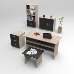 Kalune Design VO14 huonekalusarja , ruskea / musta hinta ja tiedot | Tietokonepöydät ja työpöydät | hobbyhall.fi