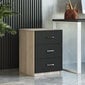 Kalune Design VO15 huonekalusarja, ruskea/musta hinta ja tiedot | Tietokonepöydät ja työpöydät | hobbyhall.fi