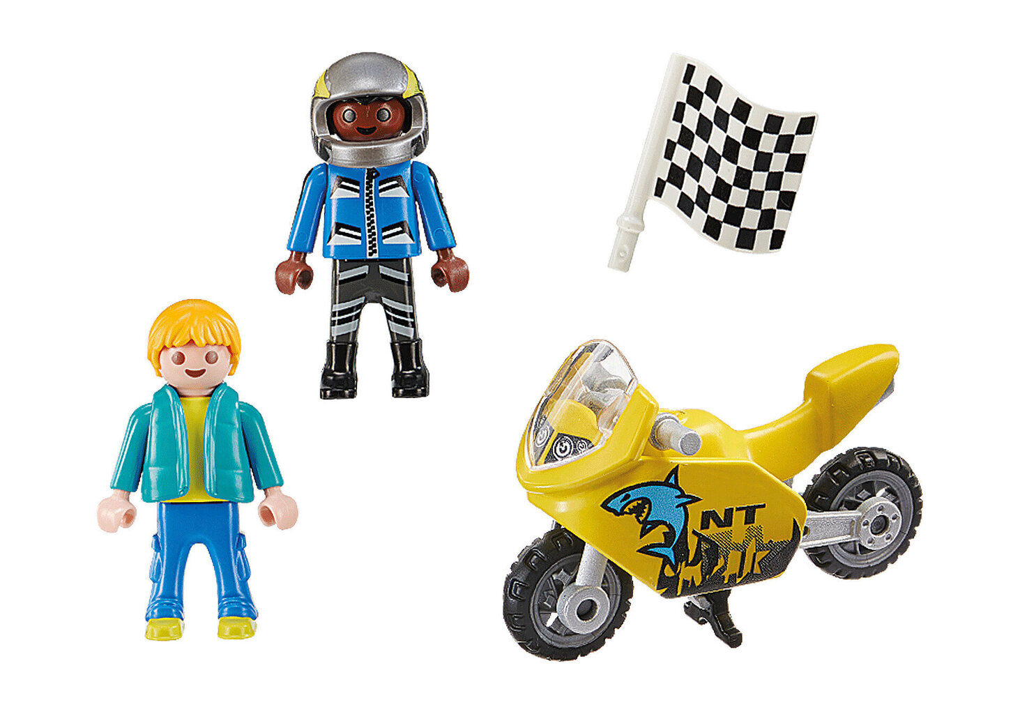 70380 PLAYMOBIL®, pojat moottoripyörällä. hinta ja tiedot | LEGOT ja rakennuslelut | hobbyhall.fi