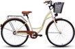 Naisten kaupunkipyörä Goetze Eco 28", kermanvärinen hinta ja tiedot | Polkupyörät | hobbyhall.fi