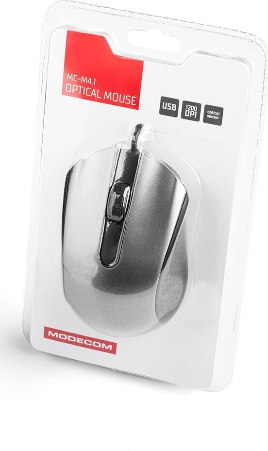 Modecom MC-M4.1, musta/hopea hinta ja tiedot | Hiiret | hobbyhall.fi