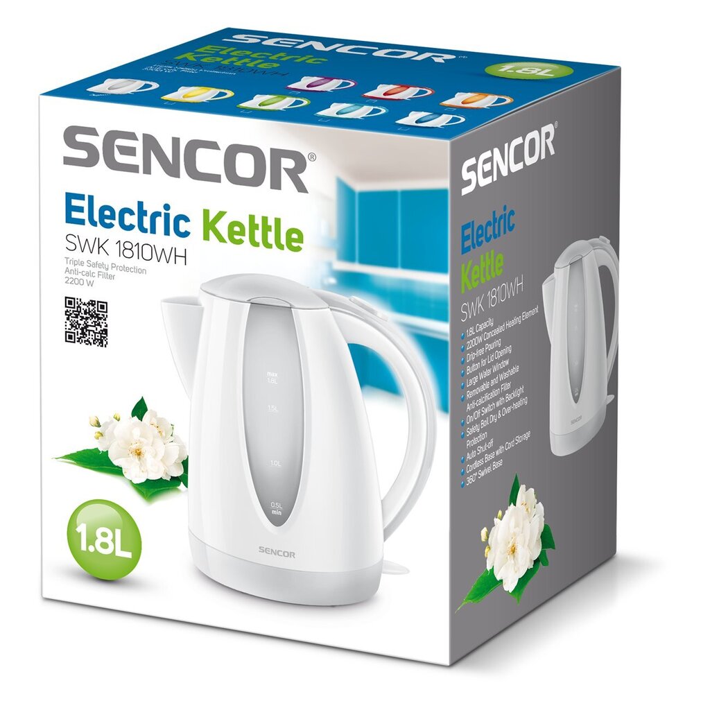 Sencor SWK 1810WH hinta ja tiedot | Vedenkeittimet | hobbyhall.fi