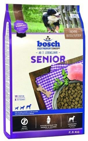 Kuivaruoka ikääntyville koirille Bosch, 2,5 kg. hinta ja tiedot | Koiran kuivaruoka | hobbyhall.fi