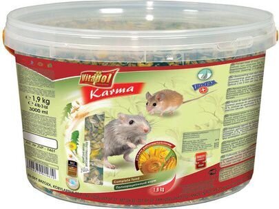 Ruoka hiirille heinää Vitapol, 1,9 kg hinta ja tiedot | Pieneläinten ruoat | hobbyhall.fi