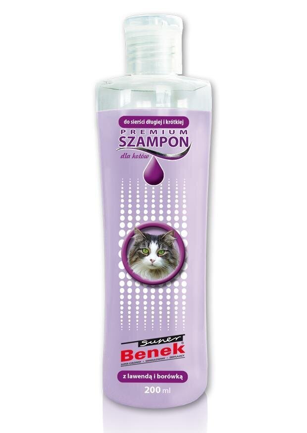 Certech-shampoo kissoille laventelilla ja mustikoilla, 200 ml. hinta ja tiedot | Eläinten hoitotuotteet | hobbyhall.fi