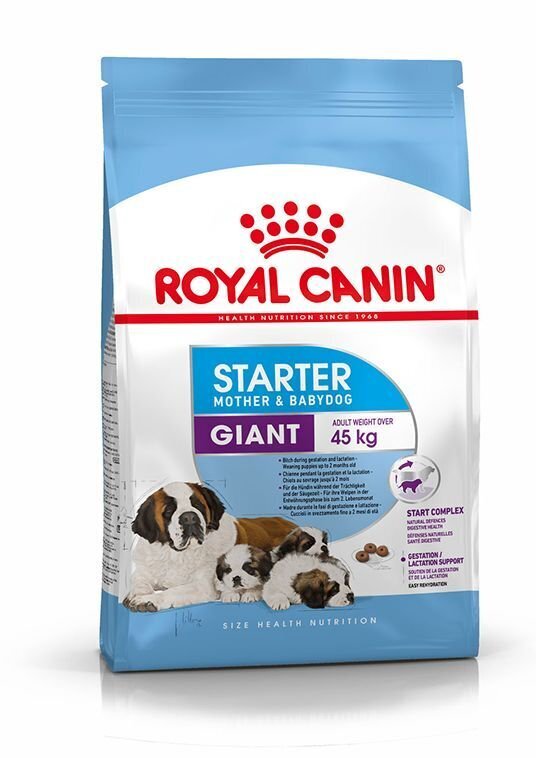 Kuivaruoka koirille Royal Canin Giant Starter Mother & Babydog Universal, 15 kg. hinta ja tiedot | Koiran kuivaruoka | hobbyhall.fi
