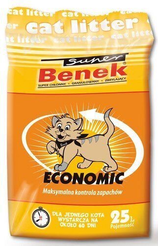 Kissahiekka Super Benek Economic, 25 l. hinta ja tiedot | Kissanhiekka | hobbyhall.fi