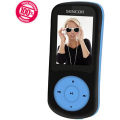 MP3-soitin Sencor SFP 5870 BBU 8GB, musta/sininen hinta ja tiedot | MP3-soittimet, MP4-soittimet | hobbyhall.fi